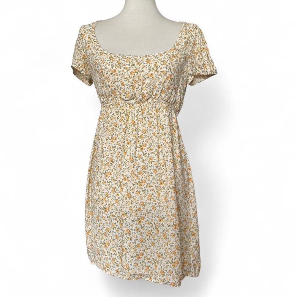Floral yellow midi dress by Reformation